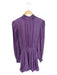 Ramy Brook Size S Purple Polyester Mock Neck Long Sleeve Elastic Waist Dress Purple / S