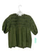 Merlette Size Small Olive Green Cotton Half Puff Sleeve smocked Gathered Top Olive Green / Small