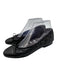 Chanel Shoe Size 39 Black Leather Quilted Cap Toe Bow Detail Ballet Flats Black / 39