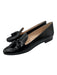 Prada Shoe Size 37.5 Black Leather Tassels Almond Toe Loafers Black / 37.5