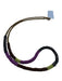 No Brand Blue, Purple, Green Beaded Lobster Clasp Stripe Necklace Blue, Purple, Green