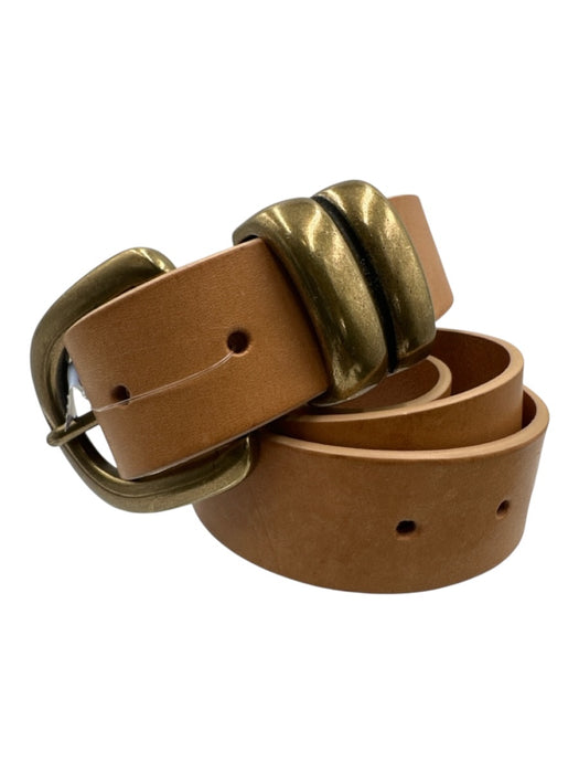 By Malene Birger Light Brown Leather Brass Buckle Belts Light Brown / S