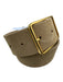 B-Low The Belt Taupe Gray Leather & Suede Gold Buckle Reversible Belts Taupe Gray / S
