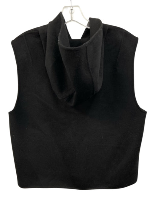 COS Size XS/S Black Wool & Lyocel Zip Up Hood Vest Black / XS/S
