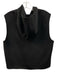 COS Size XS/S Black Wool & Lyocel Zip Up Hood Vest Black / XS/S