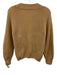 R/ Label Size XS Light Brown Wool & Cashmere V Neck Rib Knit Long Sleeve Sweater Light Brown / XS