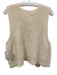 Le Bon Shoppe Size XS/S Cream White Cotton Sleeveless Rib Knit Vest Sweater Cream White / XS/S