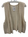 Le Bon Shoppe Size XS/S Cream White Cotton Sleeveless Rib Knit Vest Sweater Cream White / XS/S