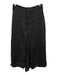 Cordera Size S Dark Gray Organic Linen Elastic Waist Zip Fly Culotte Pants Dark Gray / S