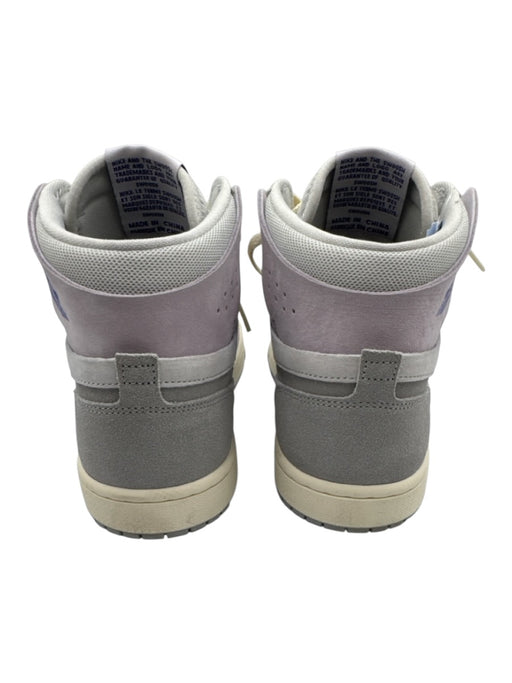Air Jordan Shoe Size 8 Gray & Purple Suede High Top Lace Up Perforated Sneakers Gray & Purple / 8