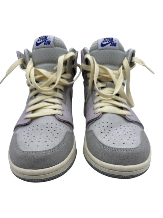 Air Jordan Shoe Size 8 Gray & Purple Suede High Top Lace Up Perforated Sneakers Gray & Purple / 8
