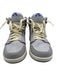 Air Jordan Shoe Size 8 Gray & Purple Suede High Top Lace Up Perforated Sneakers Gray & Purple / 8