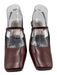 Dolce Vita Shoe Size 7.5 Bordeaux Red Leather Upper Square Toe Slingback Pumps Bordeaux Red / 7.5
