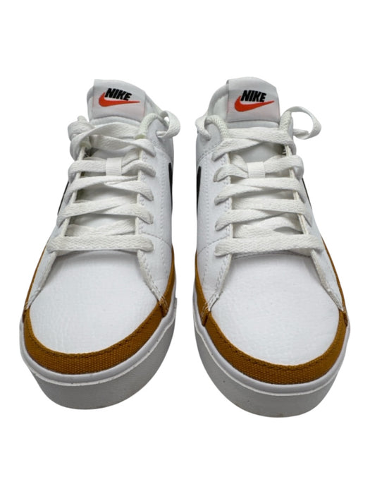 Nike Shoe Size 7.5 White, Black, Brown Leather Lace Up Low Top Sneakers White, Black, Brown / 7.5