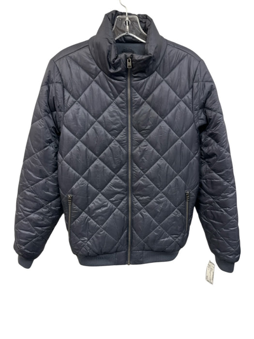 Patagonia Size M Navy Nylon Long Sleeve Puffer Quilted Zip Up Jacket Navy / M