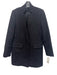 ME+EM Size 2 Black Wool & Polymide Long Sleeve One Button Blazer Jacket Black / 2