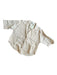 Zara Size XS Tan Linen Button Down Long Sleeve Cropped Top Tan / XS