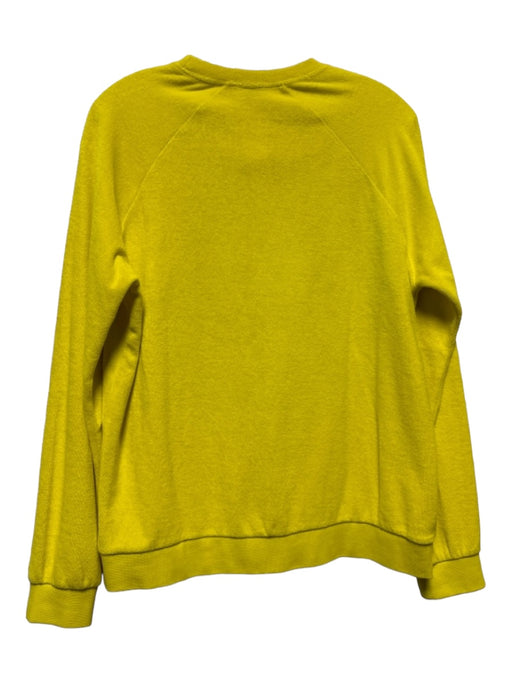 Kule Size S Yellow Terry Cloth Long Sleeve Top Yellow / S