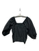Apiece Apart Size XS Black Cotton 3/4 Sleeve Square Neck Top Black / XS