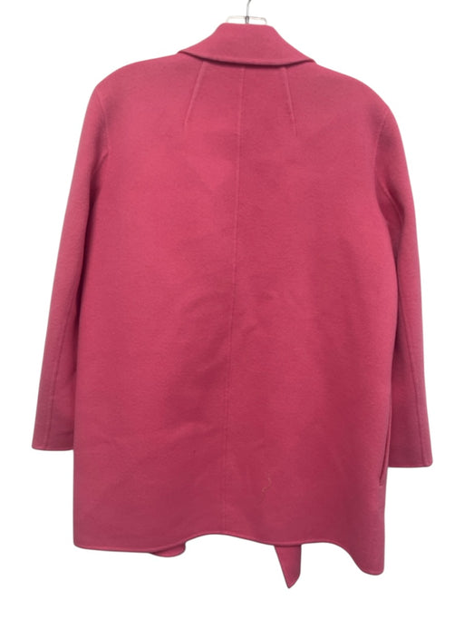 Theory Size M Pink Wool & Cashmere Open Front Felt back Slit Pocket Coat Pink / M
