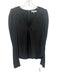 Frame Size M Black Silk Long Sleeve Puff Shoulder V Neck Keyhole Back Top Black / M