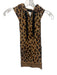 Veronica Beard Size 00-14 Brown & Black Cotton Leopard Print Zip Up Hooded Top Brown & Black / 00-14