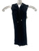 Veronica Beard Size 00-14 Black Cotton Zip Up Hooded Dickey Top Black / 00-14
