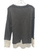 Brochu Walker Size S Gray & White Wool & Cashmere Knit Layered Effect Sweater Gray & White / S
