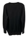 Ann Mashburn Size M Black Missing Fabric Tag Knit V Neck Ribbed Hem Sweater Black / M