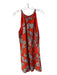 Alice & Olivia Size Medium Red, White & Black Viscose High Neck Sleeveless Dress Red, White & Black / Medium