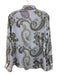 Etro Size 46 Blue, White, Multi Cotton Long Sleeve Pasley Button Up Top Blue, White, Multi / 46