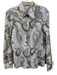Etro Size 46 Blue, White, Multi Cotton Long Sleeve Pasley Button Up Top Blue, White, Multi / 46