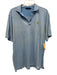 Clubhouse Collection Size L Blue Cotton Solid Polo Men's Short Sleeve Blue / L