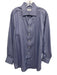 Eton Size 17 Blue & White Cotton Micro Button Up Men's Long Sleeve Shirt Blue & White / 17