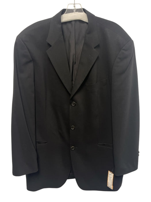 Hugo Boss Black Wool Blend Twill 3 button Men's Blazer Black / 42