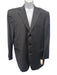 Zegna Dark Gray & Purple Wool Plaid 2 Button Men's Suit Dark Gray & Purple / 54