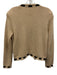 L'agence Size M Beige & Black Cotton, Nylon, Wool Knit Open Front Cardigan Beige & Black / M