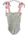 Minnow Size S White, Pink & Yellow Nylon & Spandex Fruit Print Smocked Swimsuit White, Pink & Yellow / S