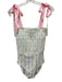 Minnow Size S White, Pink & Yellow Nylon & Spandex Fruit Print Smocked Swimsuit White, Pink & Yellow / S