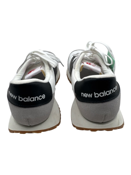 New Balance Shoe Size 10 White, Black & Gray Canvas Suede Toe Platform Sneakers White, Black & Gray / 10