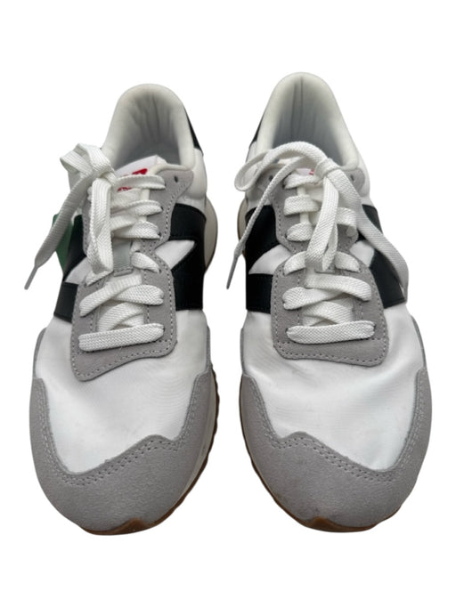 New Balance Shoe Size 10 White, Black & Gray Canvas Suede Toe Platform Sneakers White, Black & Gray / 10