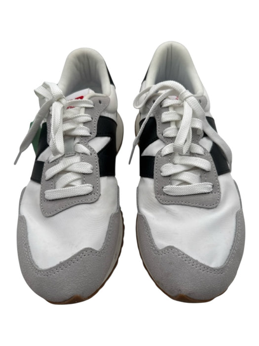 New Balance Shoe Size 10 White, Black & Gray Canvas Suede Toe Platform Sneakers White, Black & Gray / 10