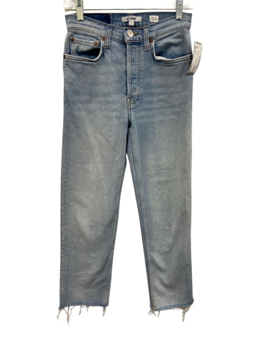 RE/DONE Size 25 Light Wash Cotton Button Fly Jeans Light Wash / 25