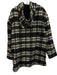 Zara Size S Black & White Cotton Zip Front Patch Pockets Coat Black & White / S