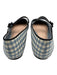 Loeffler Randall Shoe Size 9 Blue & Cream Leather Gingham Checked Strap Flats Blue & Cream / 9
