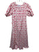 Hill House Size XS White & Pink Cotton Blend Seashells Mermaid Tail Print Dress White & Pink / XS