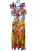Farm Rio Size XS Yellow, Pink & Multi Linen & Viscose floral print Dress Yellow, Pink & Multi / XS