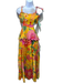 Farm Rio Size XS Yellow, Pink & Multi Linen & Viscose floral print Dress Yellow, Pink & Multi / XS