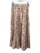 The Great Size XS Peach Pink & Multi Cotton Floral Drawstring Waist Tiered Skirt Peach Pink & Multi / XS