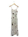 Reformation Size 2 White multi Viscose Blend Flowers Spaghetti Strap Maxi Dress White multi / 2